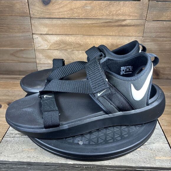 Nike Swoosh Sandal Mens Size 13 Black Strap Outdoor Shoes Outdoor Active - Picture 3 of 10